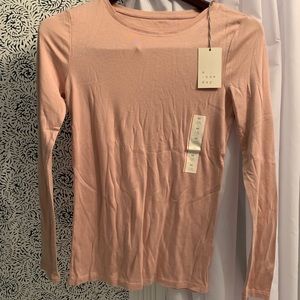 Blush long sleeved tee